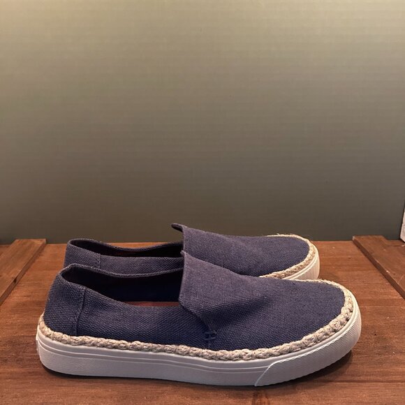 NWOT Toms Womens Canvas Classic Blue Slip On Shoe Size 8 - Picture 4 of 9